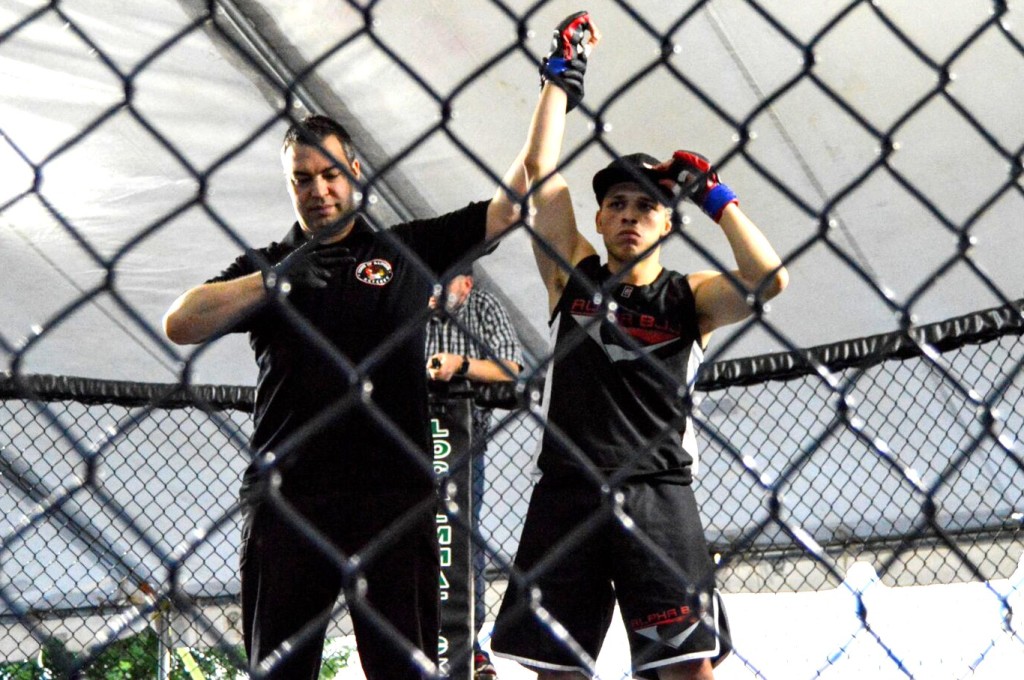 Frank Herrera with Ref Otto Torriero